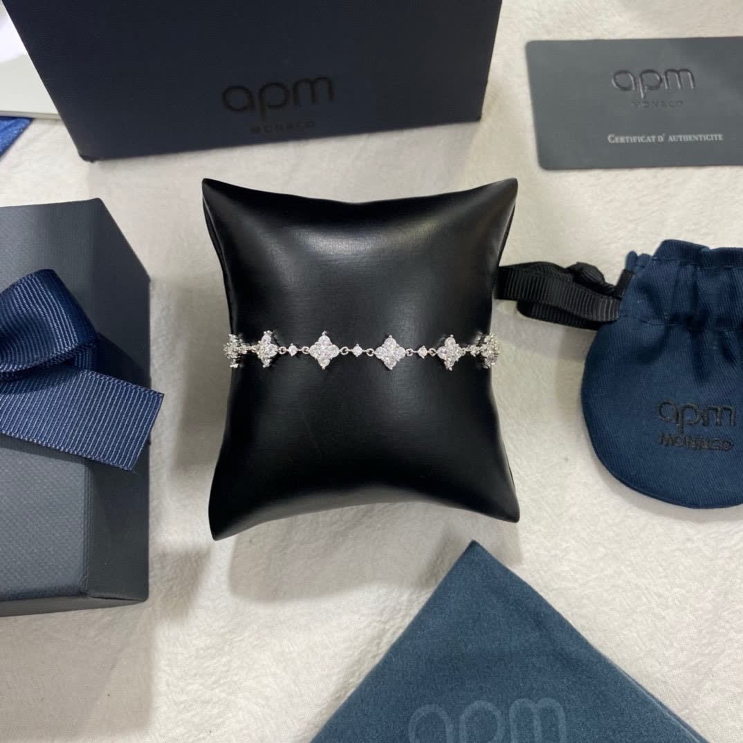 APM Monaco Silver Star Bracelet